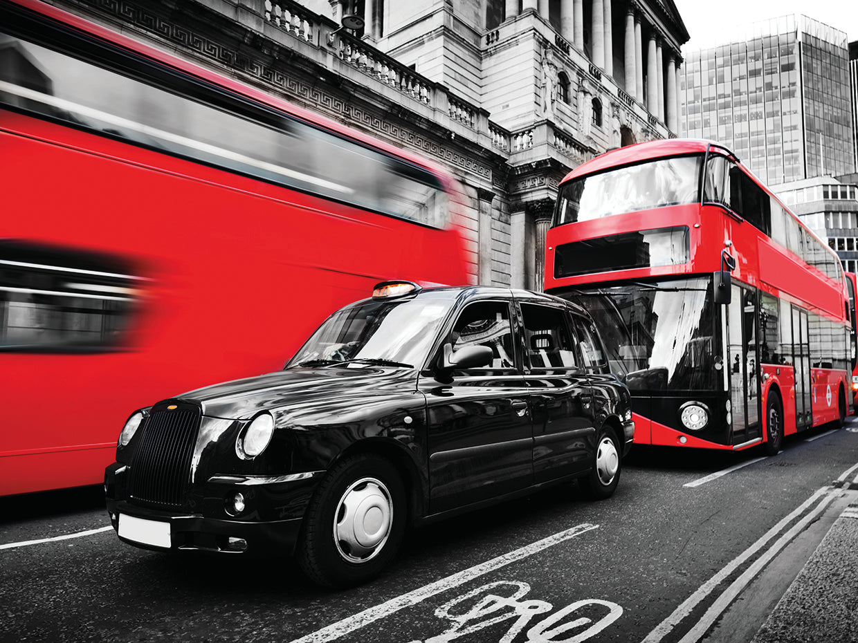 Autobús rojo de Londres Lienzo