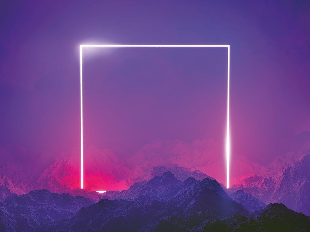 Paisaje Neon I Lienzo