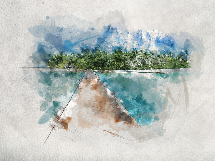 Agua de Maledives Lienzo