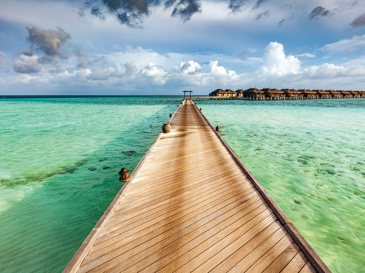 Muelle sobre el agua Lienzo