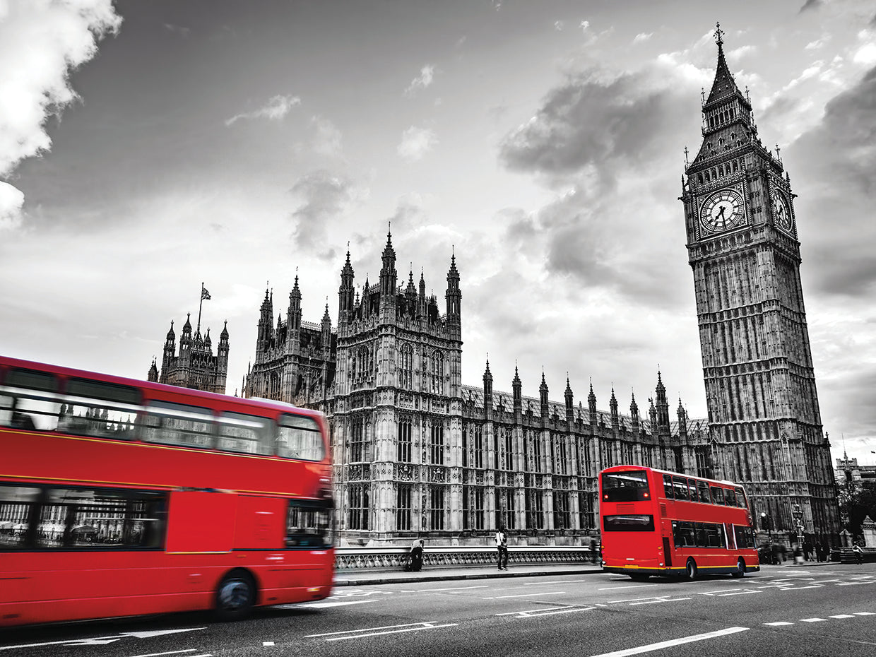 London Busses & Big Ben I