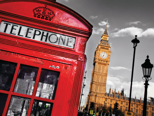 London Telephone Booth & Big Ben