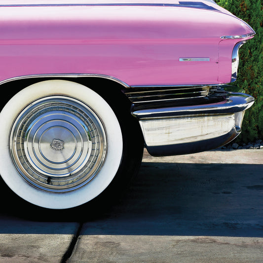 Pink Cadillac Tire Canvas Print