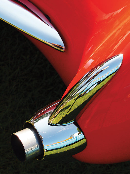 Exhaust on a 1956 Corvette Canvas Print