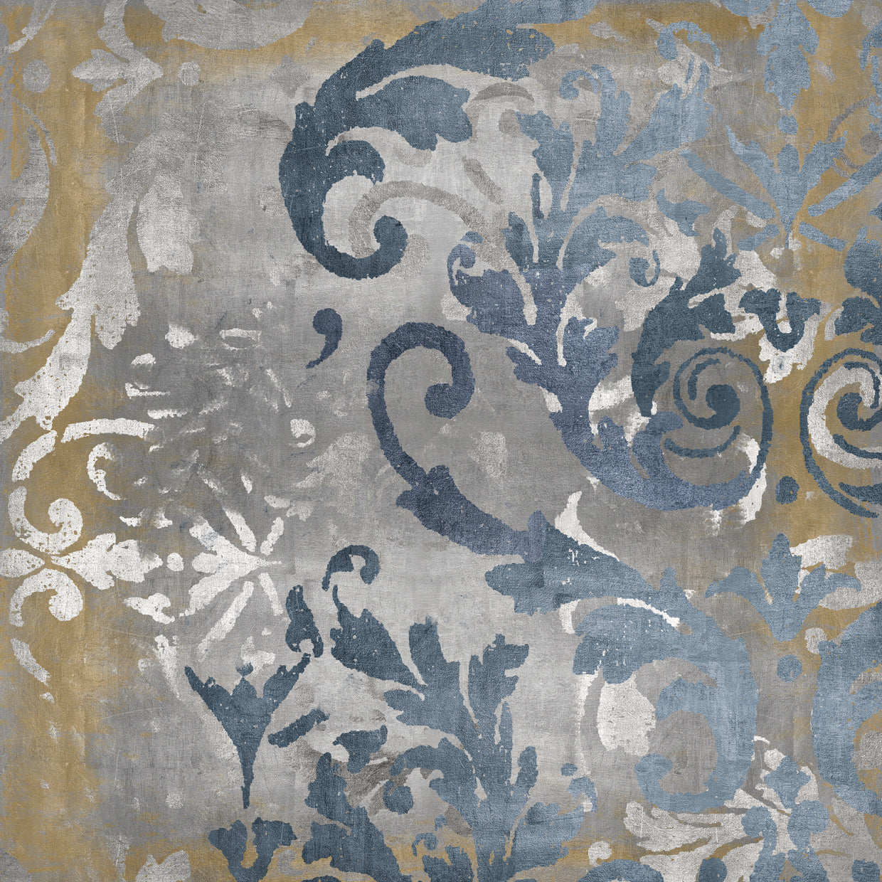 Damask in Silver and Gold II