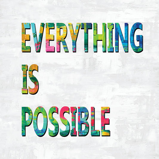 Everything is Possible Color Canvas Print