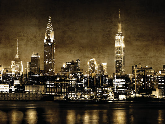 NYC in Sepia Canvas Print