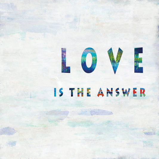 Love Is The Answer In Color Canvas Print
