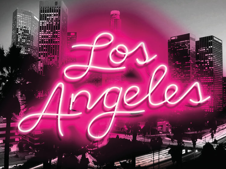 Neon Los Ángeles PB Lienzo