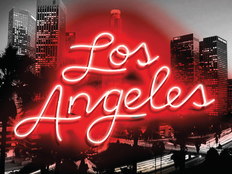 Neon Los Ángeles RB Lienzo
