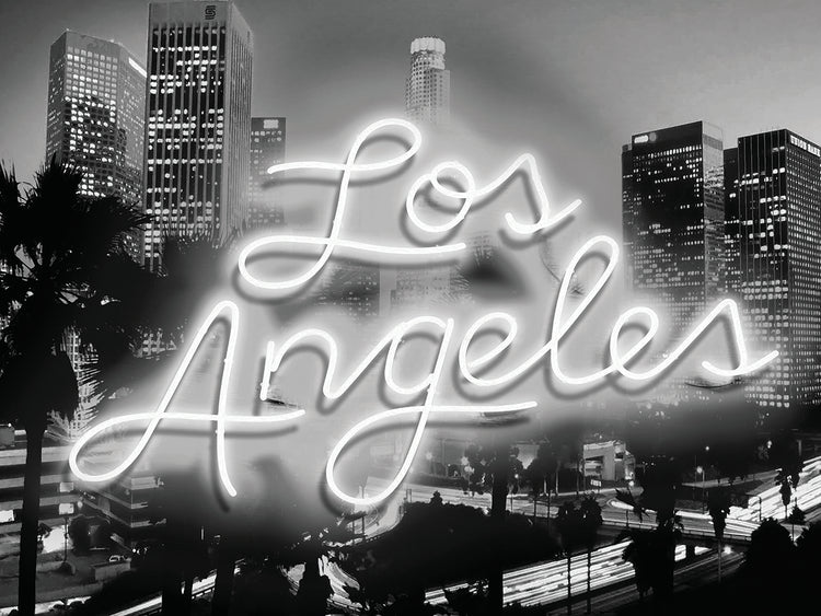 Neon Los Angeles WB Lienzo