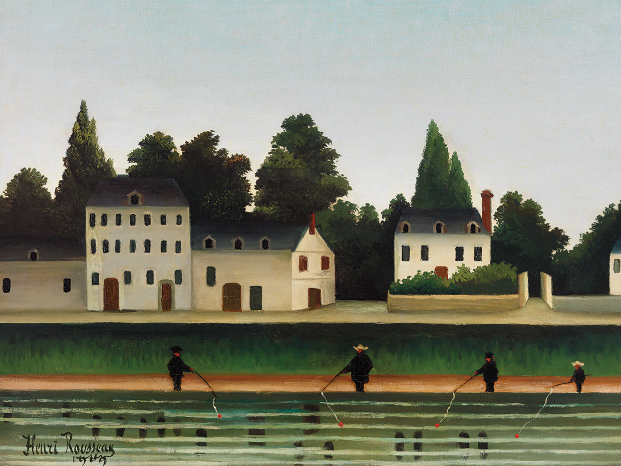 Landscape and Four Fisherman (Paysage et quatre pêcheurs Ã la ligne)Â