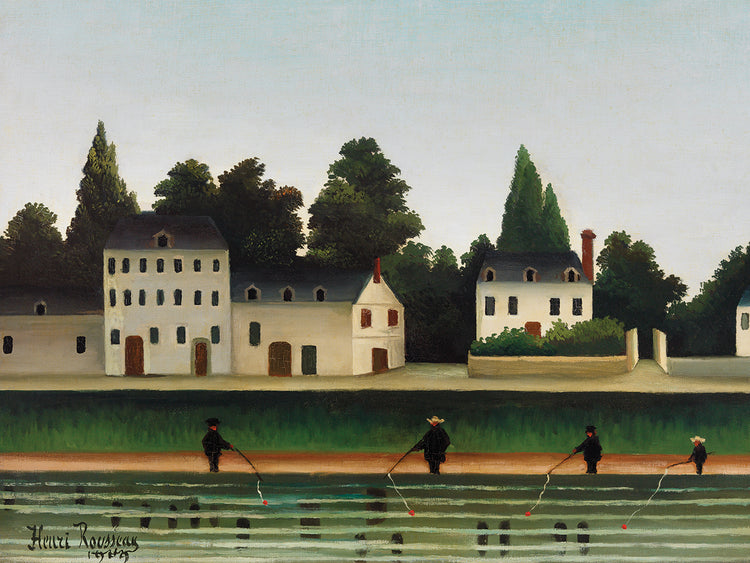 Landscape and Four Fisherman (Paysage et quatre pêcheurs Ã la ligne)Â