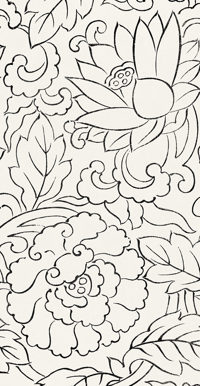 Japanese vintage original woodblock print -flowers (1860-1869)