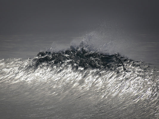 Black Crashing Waves Canvas Print