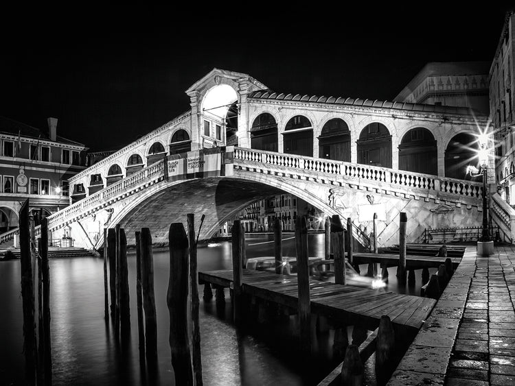 VENICE Rialto Bridge at Night