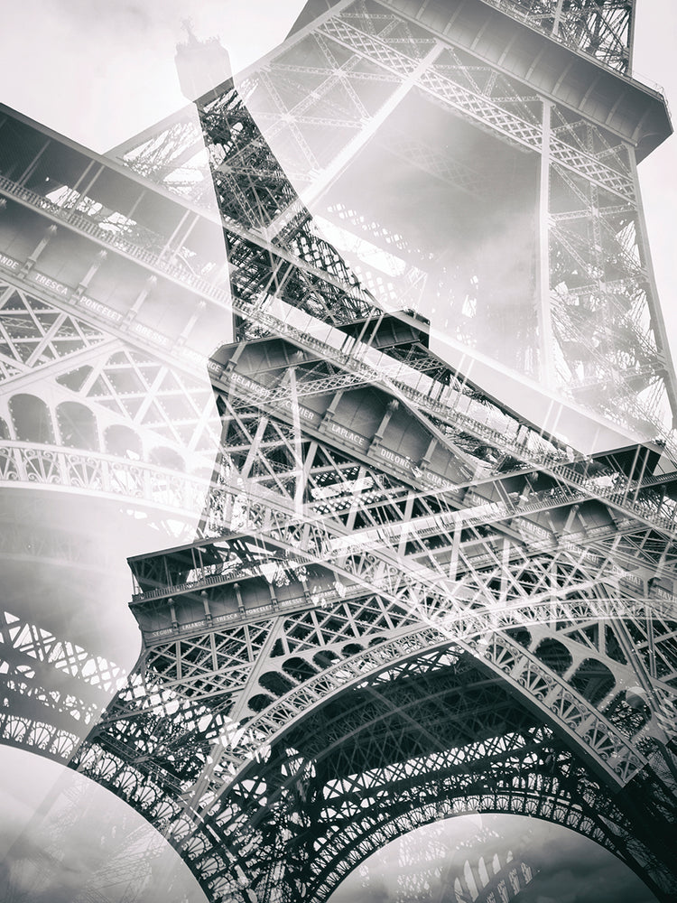 Eiffel Tower Double Exposure