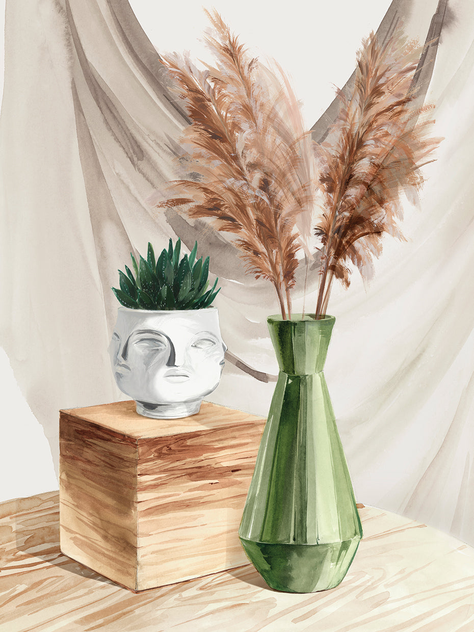 Shimmering Vase I