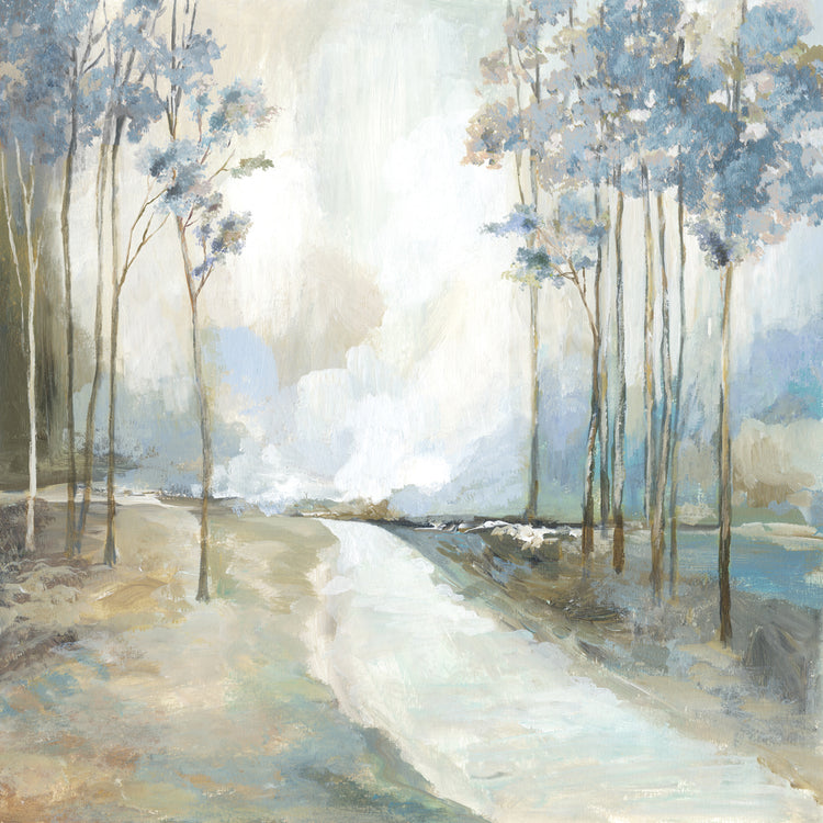 Camino azul a casa Lienzo