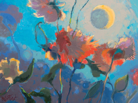 Dahlia Moonglow Canvas Print