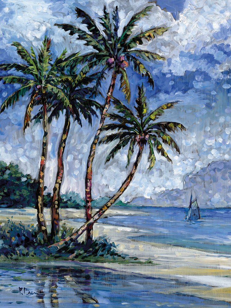 Impresiones de palmeras I Lienzo