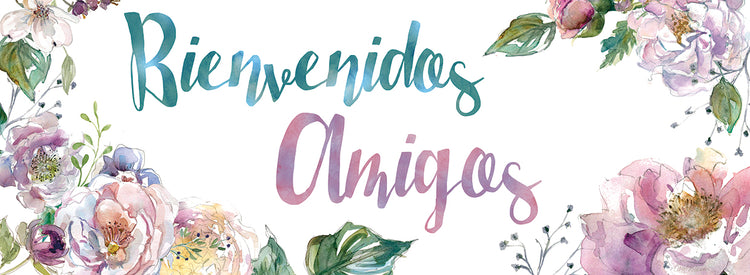 Bienvenidos Amigos Lienzo