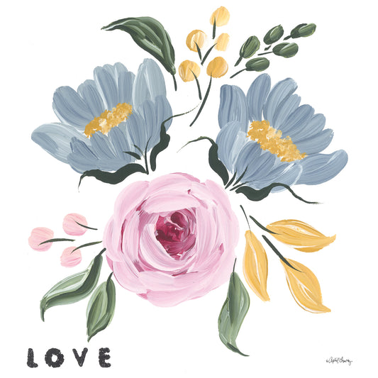Love & Flowers Canvas Print