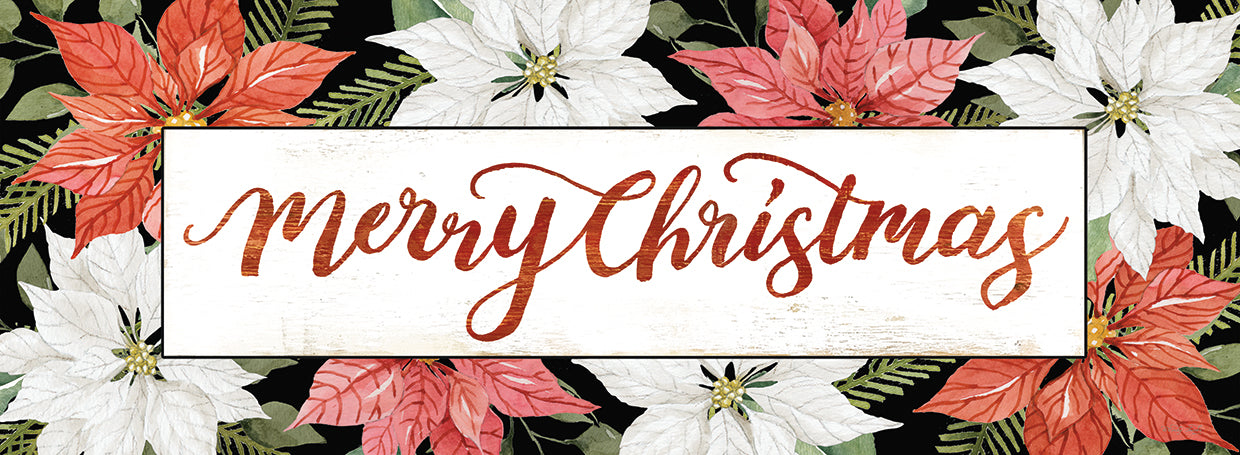 Merry Christmas Poinsettias