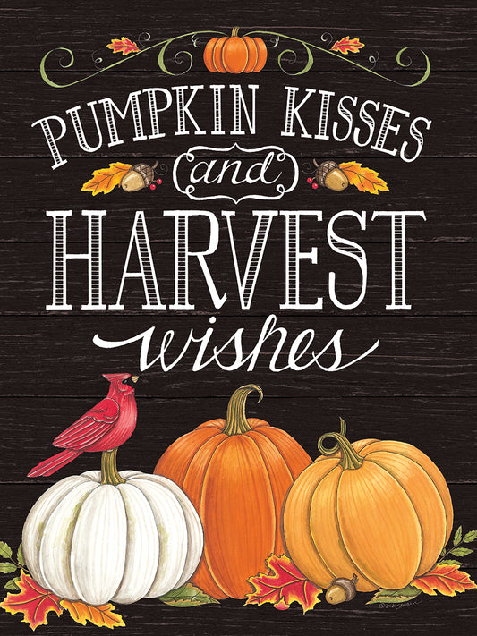 Pumpkin Kisses & Harvest Wishes Canvas Print