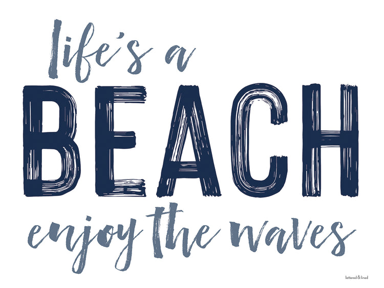 La vida es una playa Lienzo