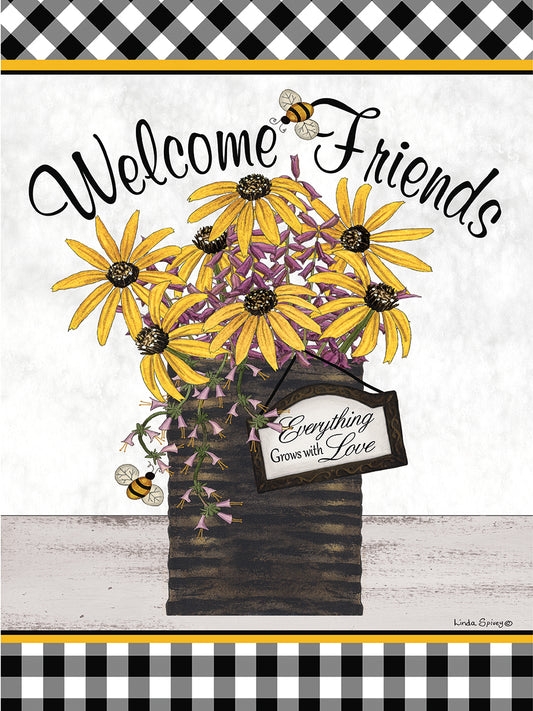 Welcome Friends Canvas Print