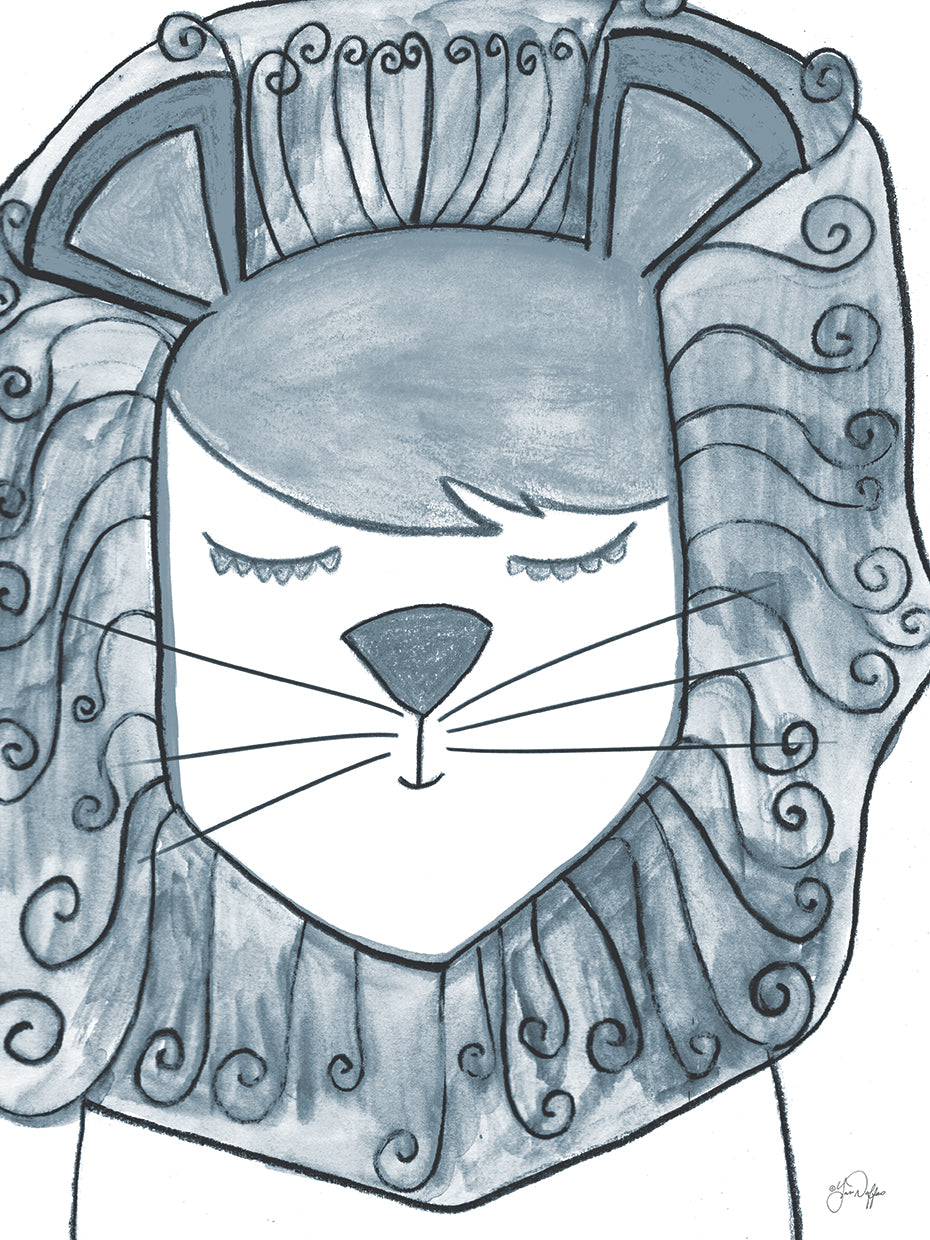 Whimsical Baby Lion