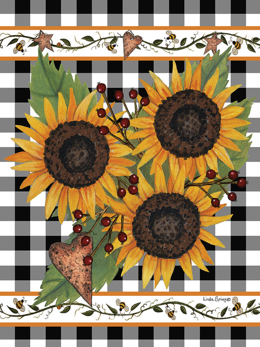 Sunflowers and Vines Canvas Print