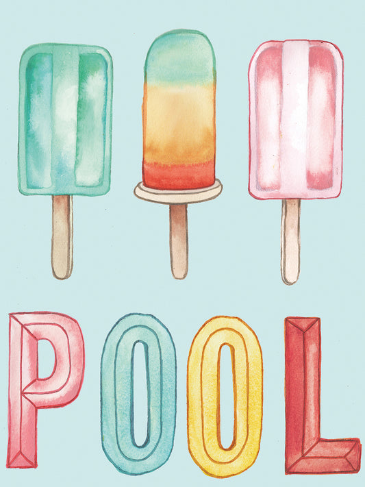 Pool Popsicles Canvas Print