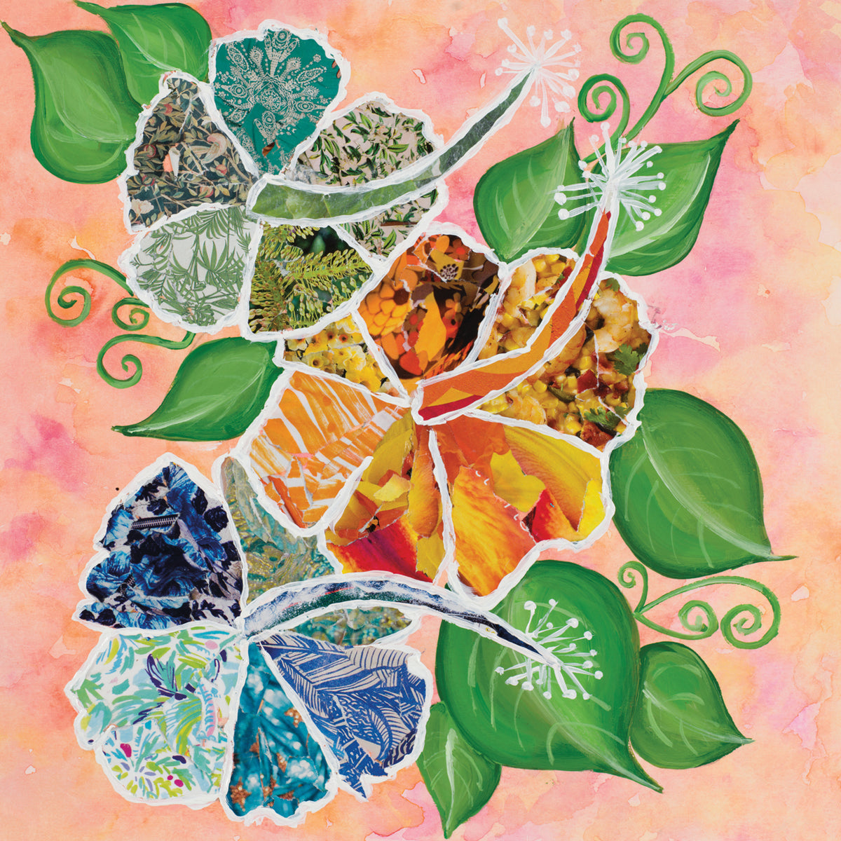 Hibiscus Bouquet Collage
