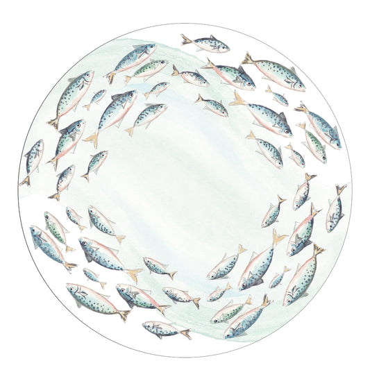 Circle Of Fish Canvas Print