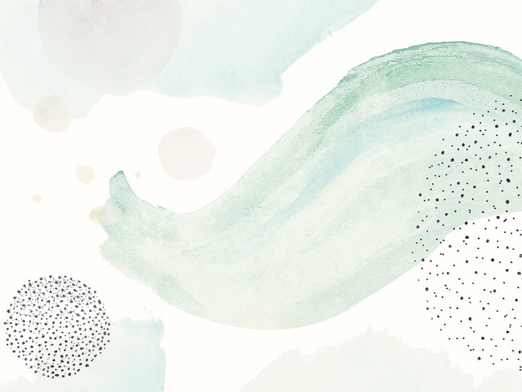 Turquoise Dotted Waves