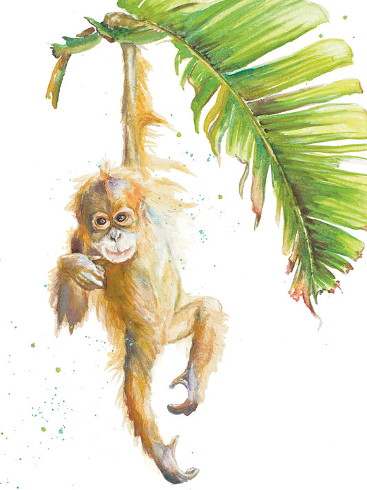 Monkeys in the Jungle I Canvas Print