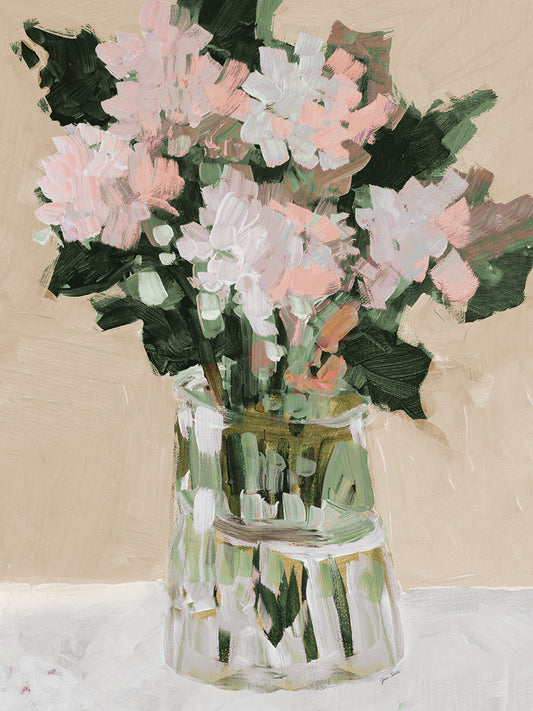 Pink Flower Arrangement Canvas Print