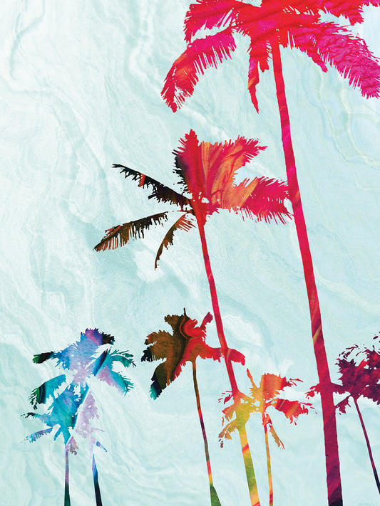 Colorful Palms Canvas Print