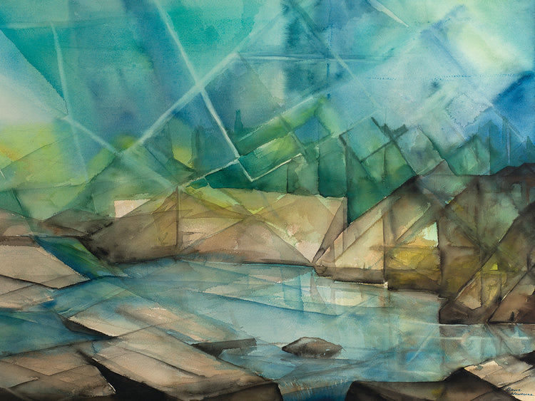 Sun Streaming Down On Lake