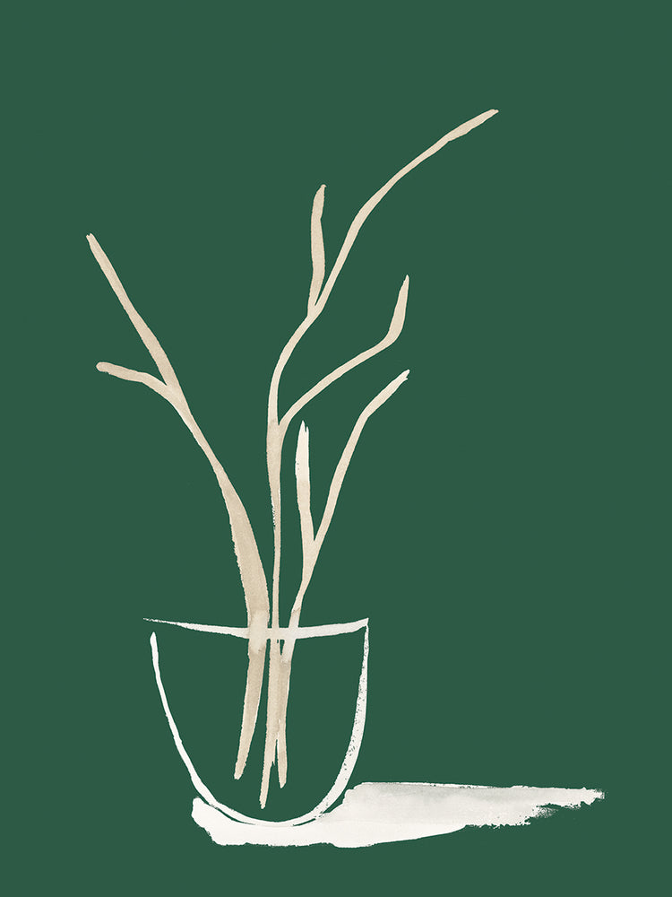 Small Branch Display On Green