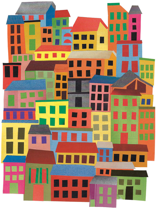 Mid Town City Canvas Print