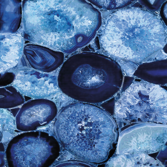 Agate in Blue I Canvas Print