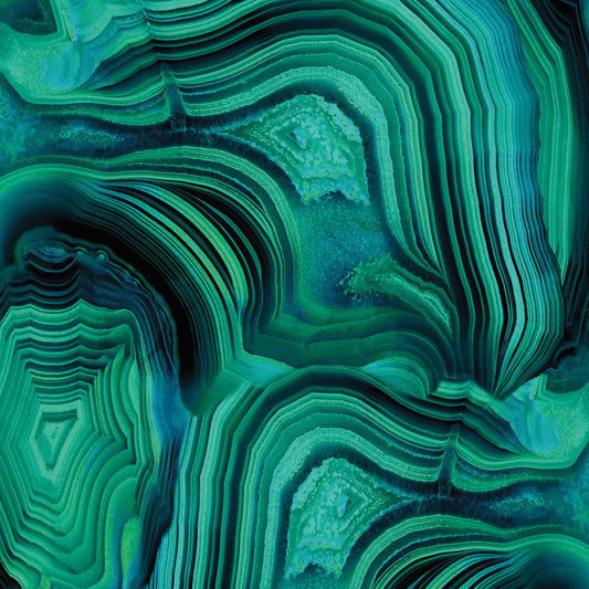 Malachite in Green and Blue Canvas Print