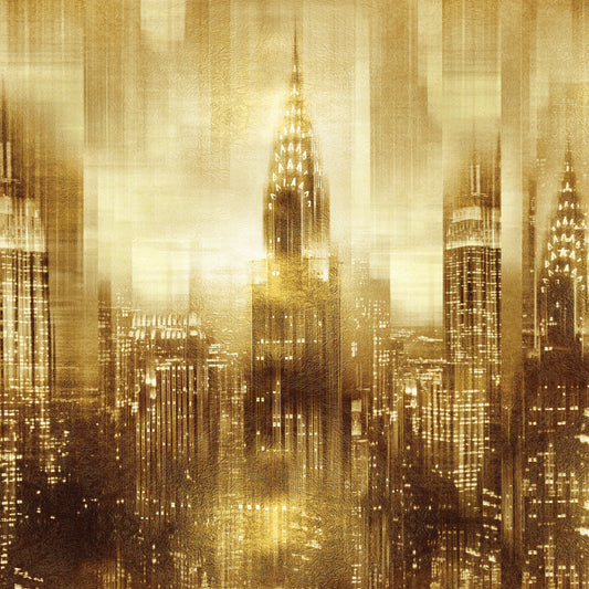 NYC - Reflections in Gold I Canvas Print
