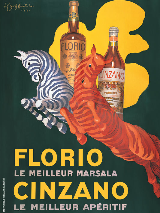 Florio e Cinzano, 1930 Canvas Print