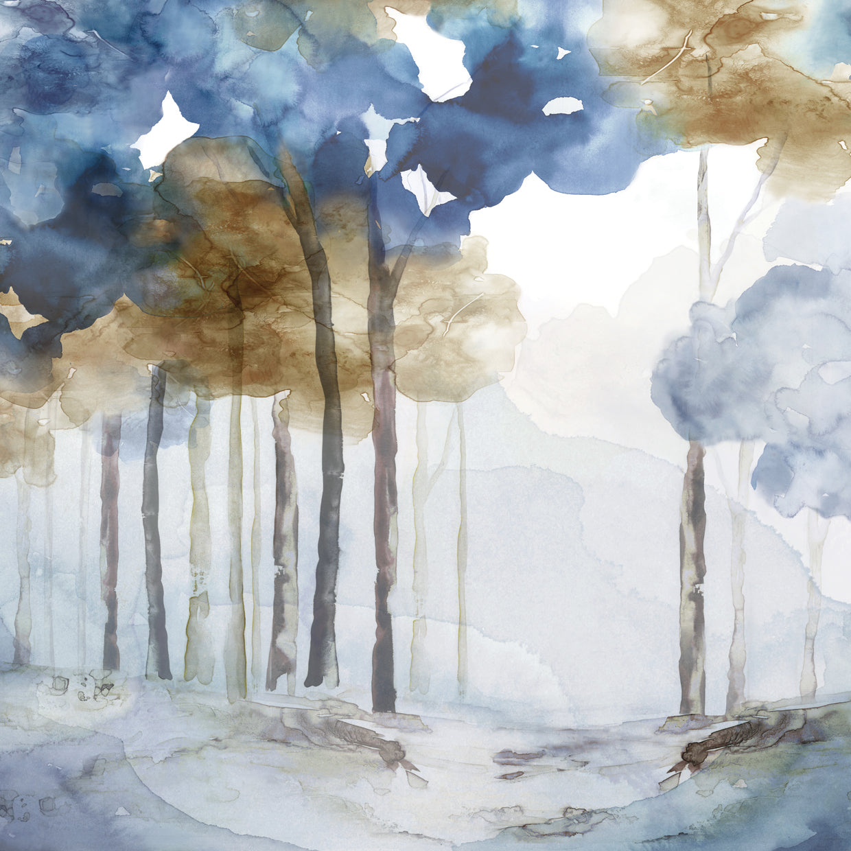 En el bosque azul I Lienzo