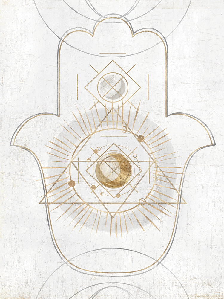 Oro Hamsa II Lienzo