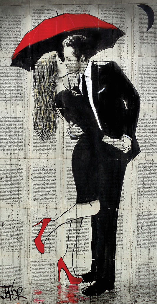 Kissing Rain Canvas Print